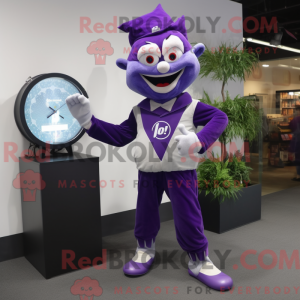 Purple Acrobat mascot...