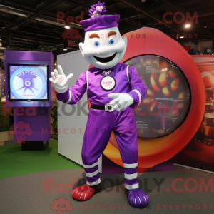 Purple Acrobat mascot...