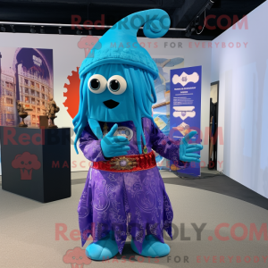Sky Blue Kraken mascot...
