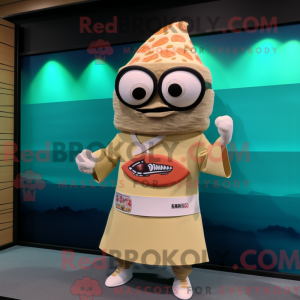 Tan Sushi mascot costume...