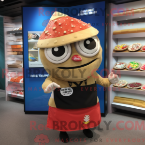 Tan Sushi mascot costume...