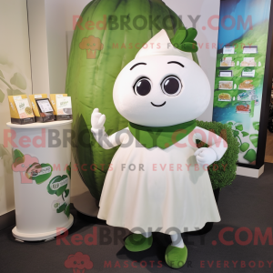 White Spinach mascot...