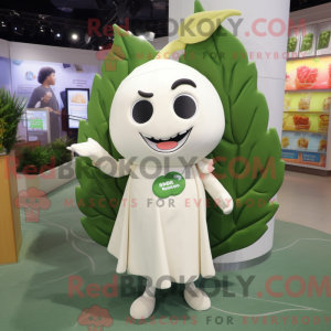 White Spinach mascot...