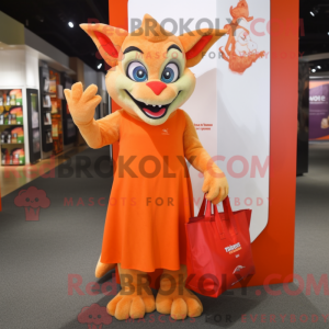 Orange Gargoyle mascot...