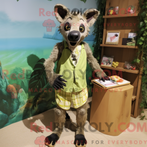 Olive Hyena mascot costume...