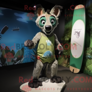 Olive Hyena mascot costume...