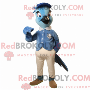 Olive Blue Jay mascot...