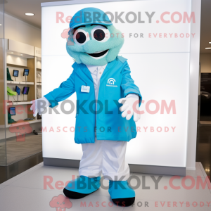 Cyan Doctor Maskottchen...