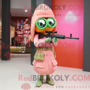 Peach Sniper mascot costume...