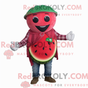 Rød vannmelon maskot...