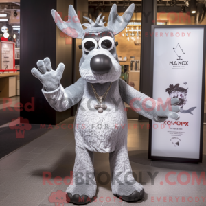Solv Elg-maskotdraktfigur...