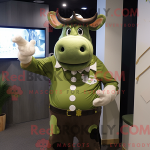 Olive Cow-maskotdraktfigur...