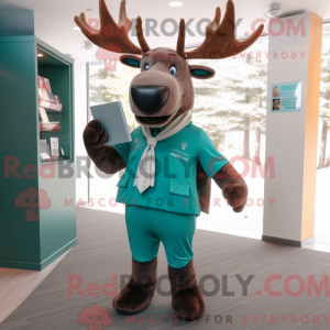 Postava maskota Teal Elk...