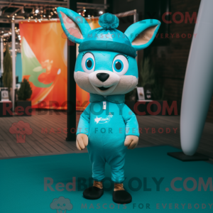 Cyan Roe Deer máscara de...