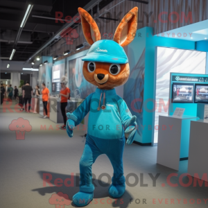 Maskotka Cyan Roe Deer z...