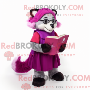 Magenta Badger mascot...