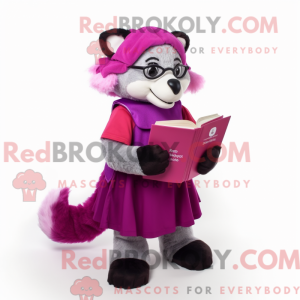 Magenta Dachs Maskottchen...