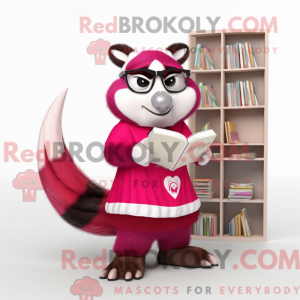 Magenta Badger maskot...