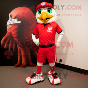 Red Hawk-mascottekostuum...