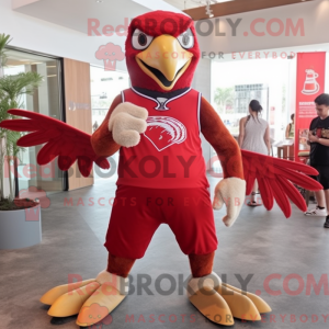Red Hawk maskot kostume...