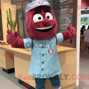 Maroon Croissant mascot...