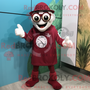 Maroon Wrist Watch mascot...