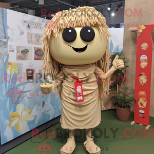 Tan Ramen mascot costume...