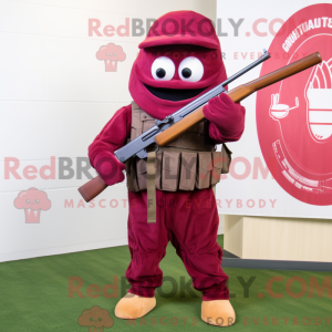 Maroon Sniper mascot...