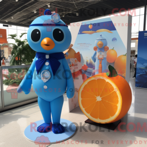 Blue Mandarin mascot...