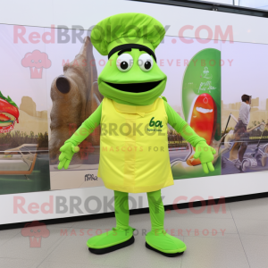 Lime Green Paella mascotte...