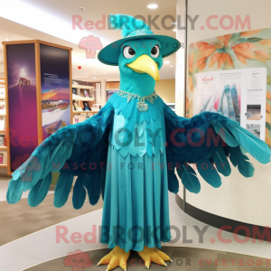 Turquoise Eagle mascot...