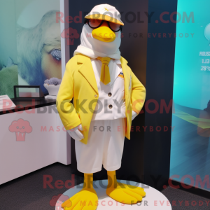 Lemon Yellow Seagull mascot...