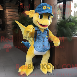 Yellow Dragon mascot...