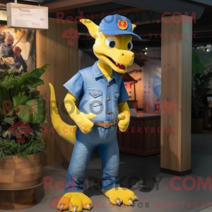 Yellow Dragon mascot...