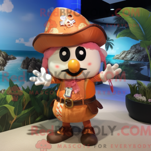 Peach Pirate maskot kostume...