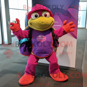 Magenta Turtle mascot...