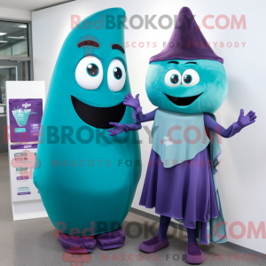 Teal Eggplant mascot...
