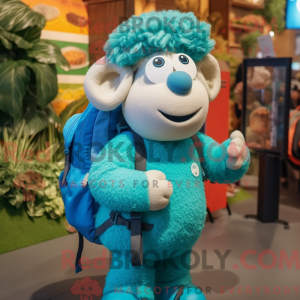 Cyan Merino Får maskot...