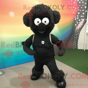 Black Merino Sheep mascot...