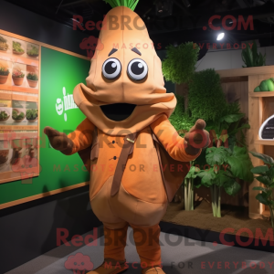Tan gulerod maskot kostume...