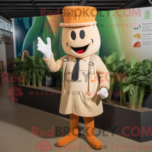 Tan gulerod maskot kostume...