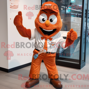 Rust Acrobat mascot costume...