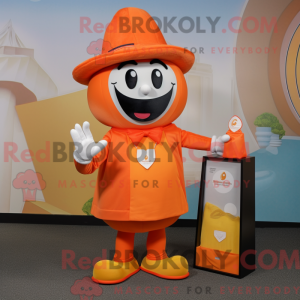Orange Magician mascot...