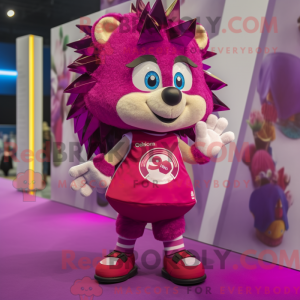 Máscara de pinnsvin magenta...