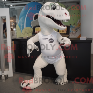 White Tyrannosaurus mascot...