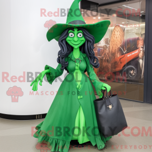 Forest Green Witch mascot...