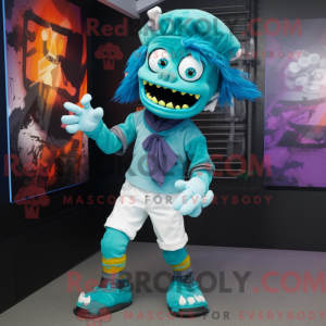 Figura de máscara de zumbi...