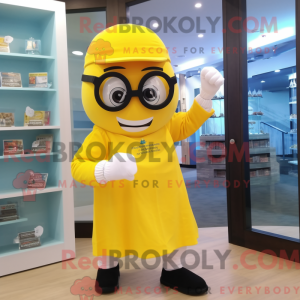 Gul doktor maskot...