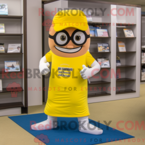 Gelber Doktor Maskottchen...