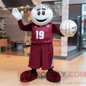 Maroon Handball Ball mascot...